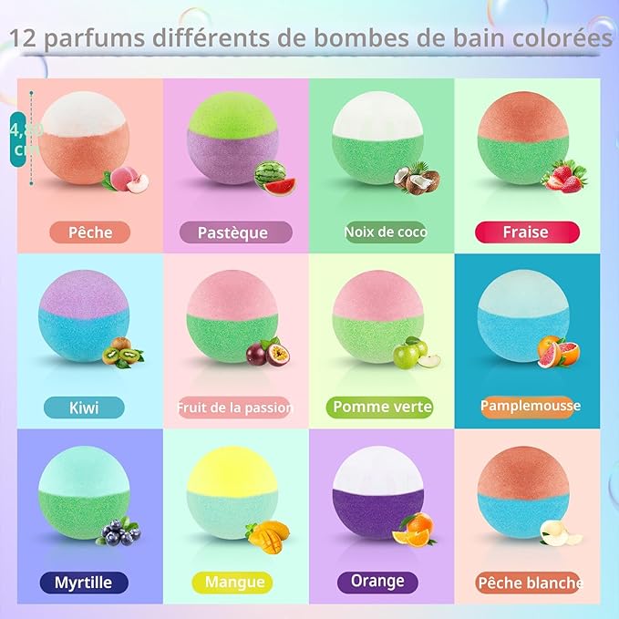 Bombes de bain pour enfants avec jouet à l'intérieur