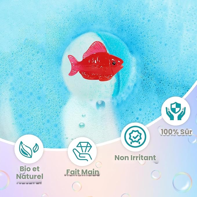Bombes de bain pour enfants avec jouet à l'intérieur