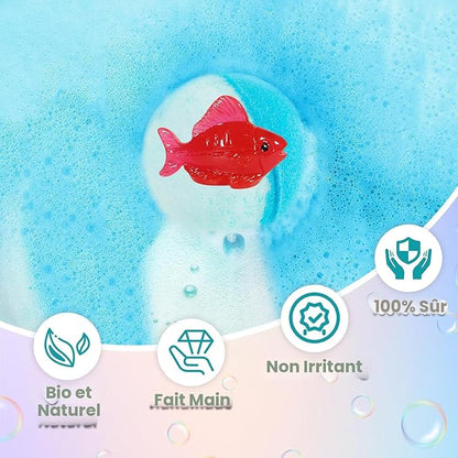 Bombes de bain pour enfants avec jouet à l'intérieur